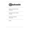 BAUKNECHT BKH2002WS Owners Manual